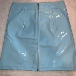 BABY BLUE MINI SKIRT